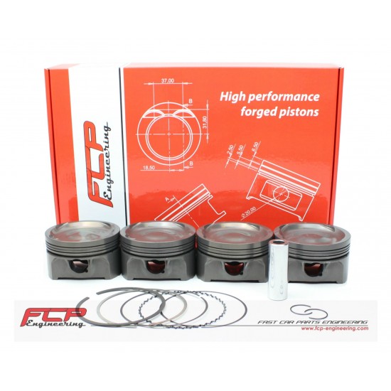 Opel 2.0 Turbo Z20LET/LEH/LER FCP Y20LET forged pistons CR 8.5 86.5mm